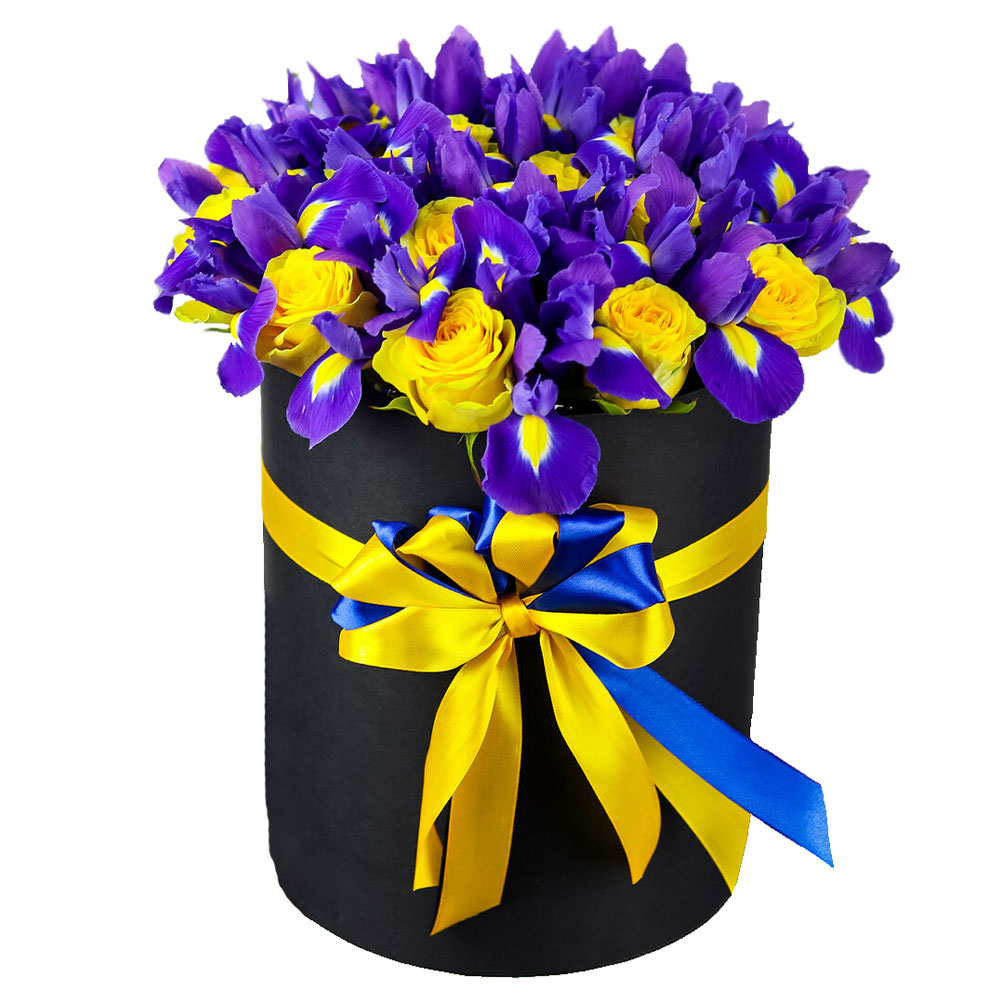 Цветы в коробке Фиолетовые бабочки в Шахтёрске - Купить с доставкой от  2890 руб. | Интернет-магазин «Люблю цветы»
